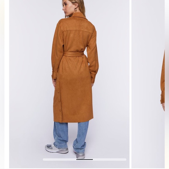 NEW Suede Trench T Tahari - Picture 13 of 15